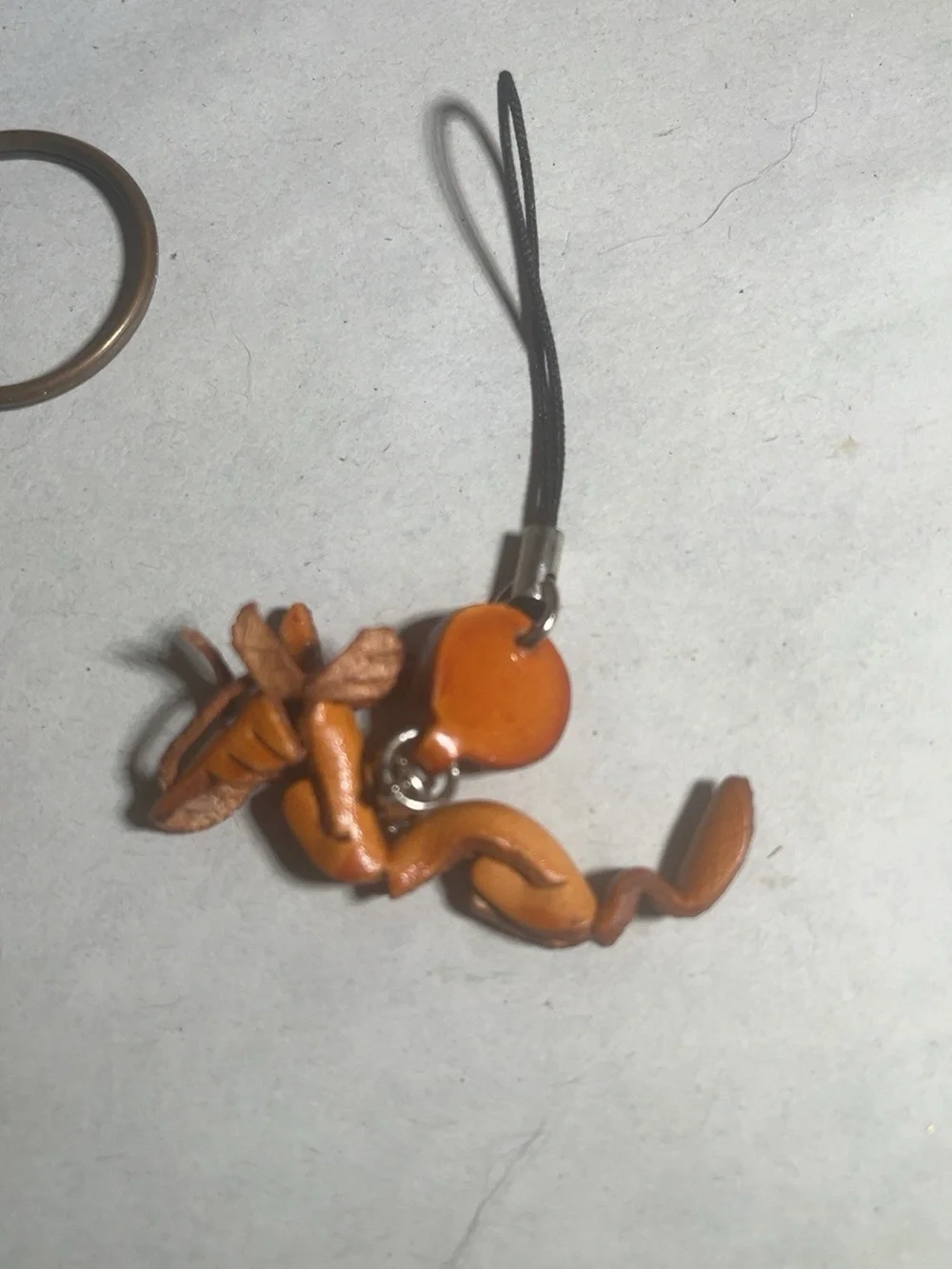 Taiwan Wooden Chinese Zodiac Horse Keychain & Dragon Cell Phone Charm Lot of 2